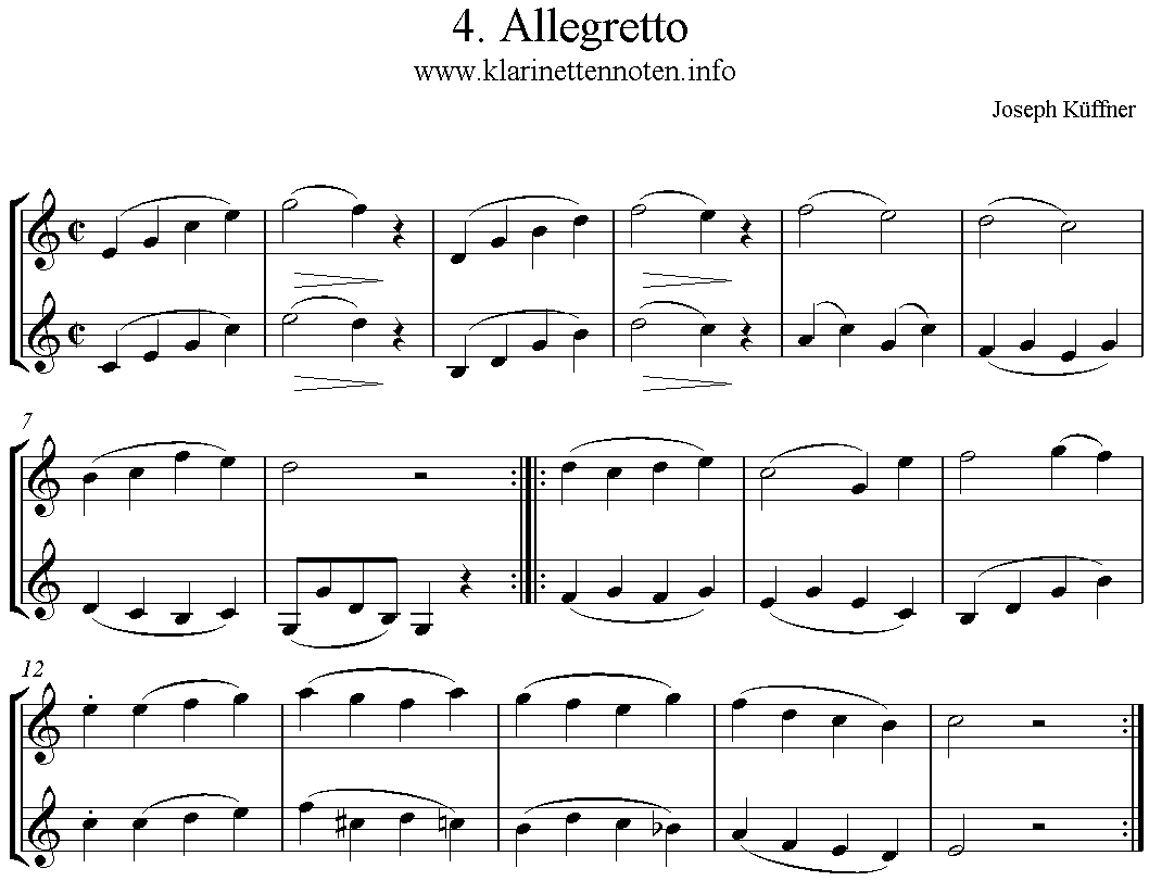 24 instruktive Duette- Joseph Küffner -04 Allegretto